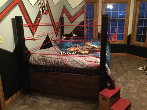 bedroom wrestling ring